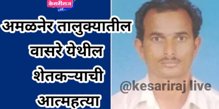अमळनेर तालुक्यातील वासरे येथील शेतकऱ्याची आत्महत्या