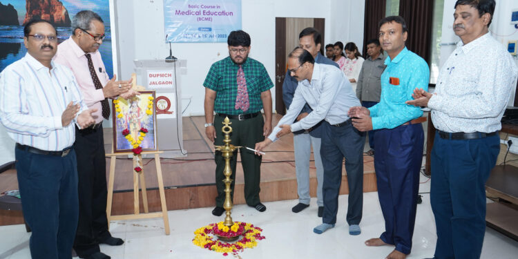 डॉ.उल्हास पाटील मेडिकल कॉलेजमध्ये मेडिकल एज्युकेशन टेक्नॉलॉजी कार्यशाळेस सुरुवात