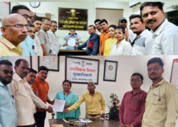 पाचोऱ्यात जिल्हाधिकारी यांना पत्रकारांनी मिडिया कक्षाच्या मागणीचे दिले निवेदन