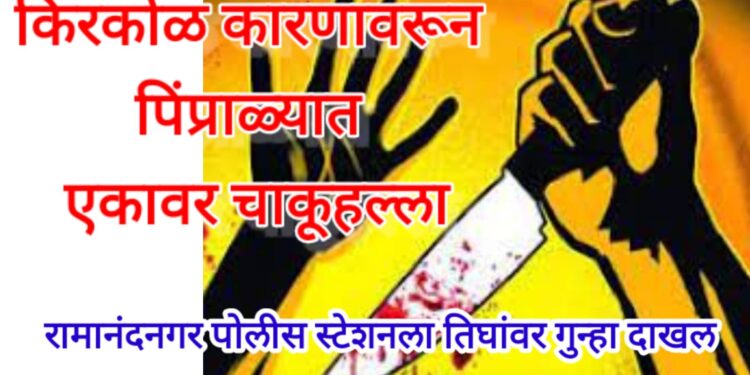 किरकोळ कारणावरून पिंप्राळ्यात एकावर चाकूहल्ला