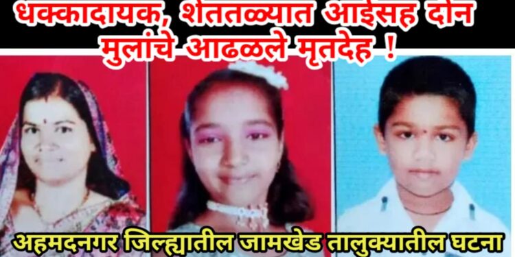 धक्कादायक, हळगाव येथे शेततळ्यात आईसह दोन मुलांचे आढळले मृतदेह !