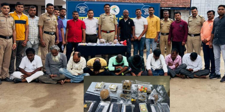 गुप्तधनाचा शोध घेणारी टोळी चाळीसगाव पोलिसांनी पकडली