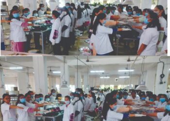 डॉ.उल्हास पाटील वैद्यकीय महाविद्यालयातील प्रथम वर्षाच्या विद्यार्थ्यांनी डिसेक्शनपूर्वी घेतली शपथ