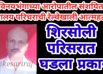 विनयभंगाच्या आरोपातील संशयित ग्रंथालय परिचराची रेल्वेखाली आत्महत्या