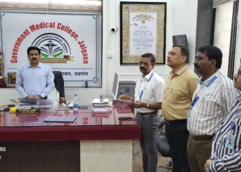            डॉ.उल्हास पाटील फिजीओथेरपी महाविद्यालय व रुग्णालयात धन्वंतरी पूजन उत्साहात