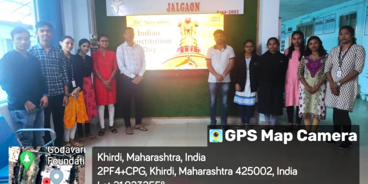 गोदावरी नर्सिंग महाविद्यालयात संविधान पत्राचे सामूहिक वाचन