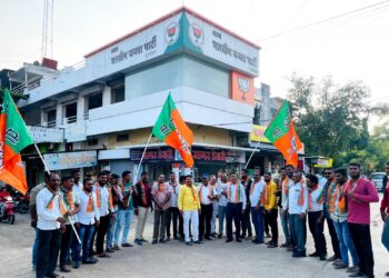 तीन राज्यातील विजयानंतर पाचोर्‍यात भाजपाचा जल्लोष