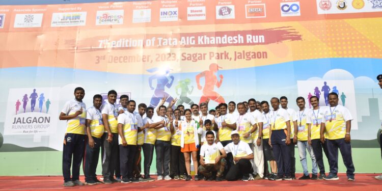 जैन इरिगेशनचे १४०० हून अधिक सहकारी ‘खान्देश रन’ मध्ये धावले