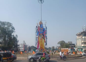 प्रभु श्रीराम प्राणप्रतिष्ठा सोहळ्यानिमित्त जैन इरिगेशनतर्फे चौक, उद्यानांमध्ये सजावट व रोषणाई