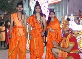 रामज्योतींनी गोदावरी नर्सिंग महाविद्यालयाचा परिसर राममय