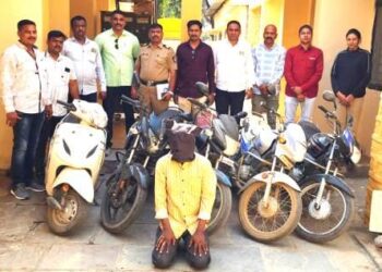 ५ दुचाकींसह चोरट्यास गुन्हे शोध पथकाकडून अटक