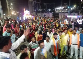 संत रोहिदास महाराज जयंतीनिमित्त उत्साहात निघाली मिरवणूक