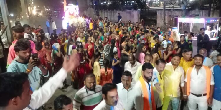 संत रोहिदास महाराज जयंतीनिमित्त उत्साहात निघाली मिरवणूक