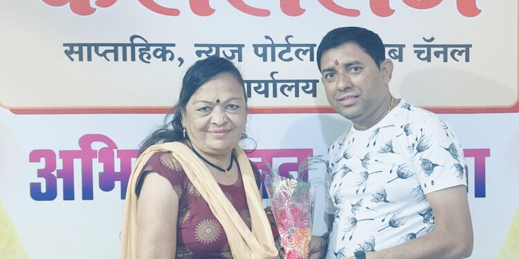 ‘पैशावाली ताई’ विद्या भाटिया यांची “केसरीराज”ला सस्नेह भेट