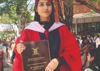 डॉ. अंकीता सोलंकी यांना भारती विद्यापीठातर्फे पदवी प्रदान