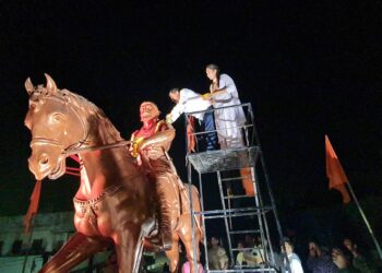 वरणगाव येथे छत्रपती शिवाजी महाराजांचा जयजयकार