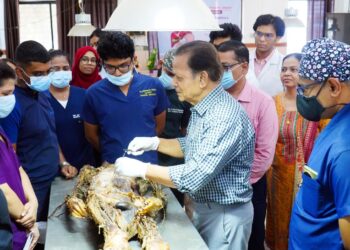 डॉ. उल्हास पाटील वैद्यकीय महाविद्यालयात कॅडव्हरीक सर्जरी वर्कशॉप