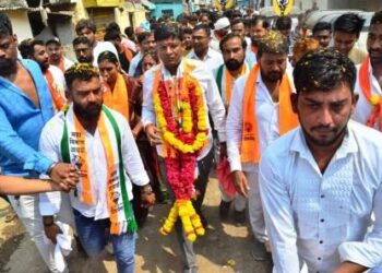 छत्रपती शिवाजीनगर, इंद्रप्रस्थनगर, गेंदालाल मिल भागात करण पाटील यांच्या प्रचार रॅलीला प्रतिसाद