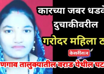 भरधाव कारने दुचाकीला दिलेल्या जबर धडकेत गरोदर महिला ठार : पतीसह मुलगी जखमी