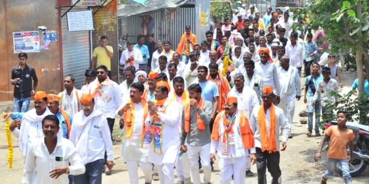 शिवसेना ठाकरे गटाचे उमेदवार करण पवार यांचे चाळीसगावात आवाहन