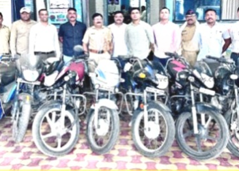 जिल्ह्यात मोटारसायकली चोरी करणारे तीन अल्पवयीन आरोपी अटकेत