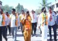 गाढोदा गावी भाजपचे उमेदवार स्मिता वाघ यांनी साधला विठ्ठल रखुमाई मंदिरात संवाद
