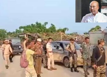 मणिपूरच्या मुख्यमंत्र्यांच्या ताफ्यावर अतिरेक्यांचा सशस्त्र हल्ला