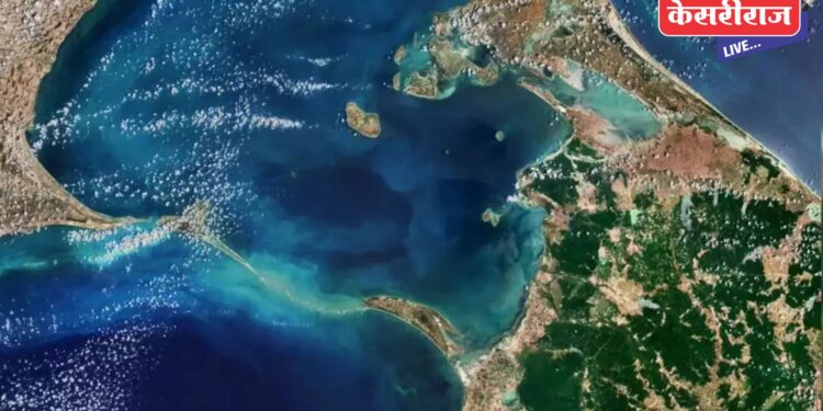 रामसेतूचे अंतराळातून छायाचित्र आले समोर