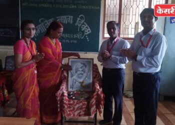 शिरसोली येथे बारी समाज विदयालयात राजर्षी शाहू महाराज जयंती उत्साहात