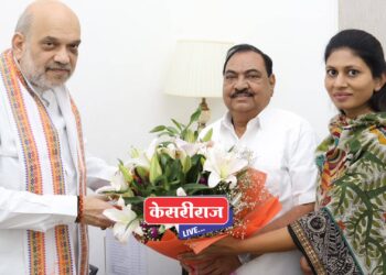 एकनाथराव खडसे यांनी घेतली अमित शहा यांची भेट