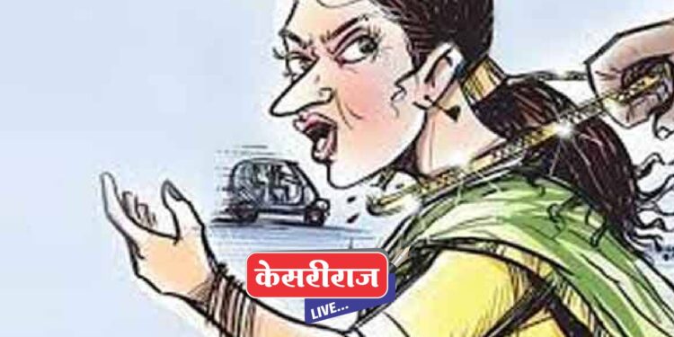 वडाची  पूजा करण्यास गेलेल्या वृद्ध महिलेची  मंगलपोत लांबविली