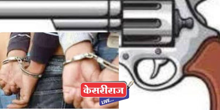 गावठी कट्ट्यासह जिवंत काडतूस जप्त, दोघांना अटक