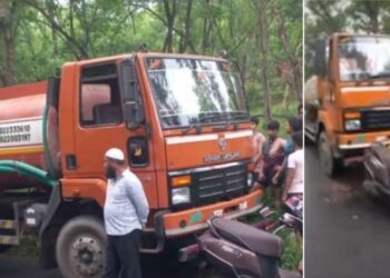 पुण्यात १४ वर्षीय मुलाने चालविला पाण्याचा टँकर ; महिलेसह दोन मुली जखमी