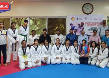 जिल्हास्तरीय तायक्वांडो स्पर्धेत जैन स्पोर्टस अकॅडमी प्रथम विजेते