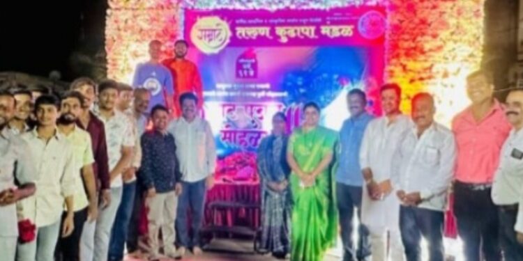 तरुण कुढापा मंडळातर्फे गणेशोत्सवासाठी पाटपूजन उत्साहात