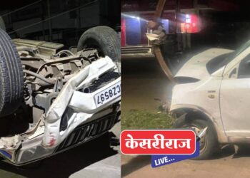 डिझेल चोरट्यांचा फिल्मीस्टाईल पाठलाग करताना ४ पोलीस, २ नागरिक जखमी