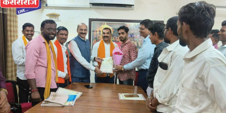 गोर सेनेच्या जिल्हा अध्यक्षपदी अर्जुन जाधव यांची नियुक्ती