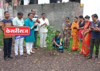 जळगाव शहरातील रोटरी क्लबतर्फे सोनी नगर येथे वृक्ष लागवड :  नागरिकांची उपस्थिती