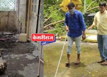 म्हसावद प्राथमिक आरोग्य केंद्राच्या जीर्ण इमारतींमुळे सर्वत्र गळती