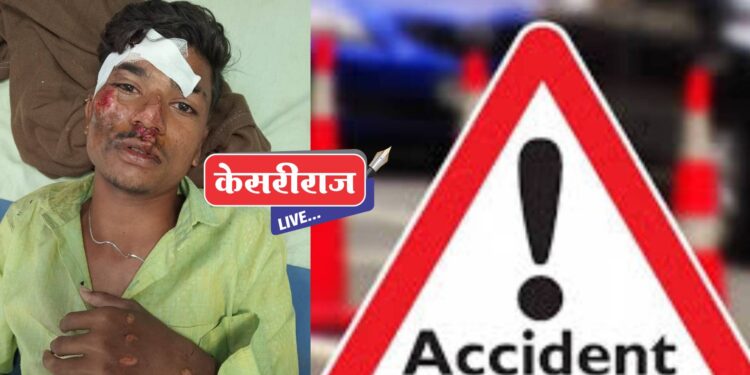 दुचाकींच्या जबर धडकेत तरुण जखमी, धडक देणारा फरार