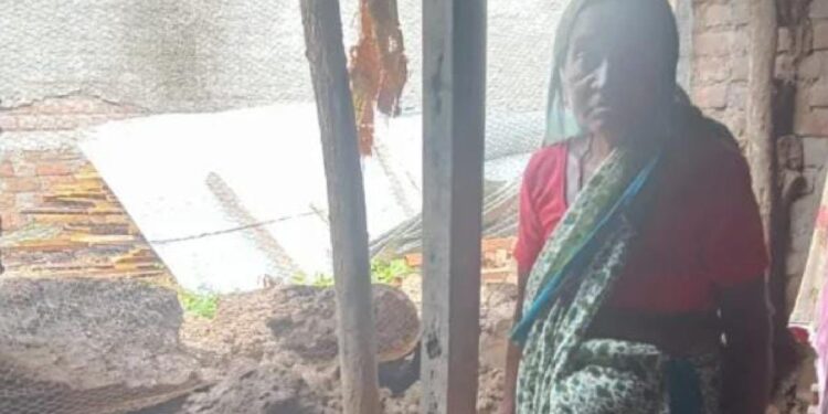 अतिवृष्टीने अमळनेर तालुक्यातील लोण येथे भिंत पडली