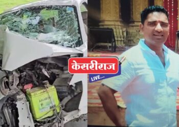 भरधाव कार झाडावर आदळली ; तरुणाचा मृत्यू, तिघे गंभीर