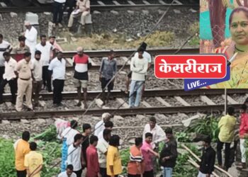 रेल्वेरूळ ओलांडताना विवाहितेचा रेल्वेखाली आल्याने मृत्यू