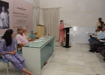 महादेवभाई बहुआयामी व्यक्तीत्व व परिपूर्ण सेक्रेटरी होते- डॉ. प्रभा रविशंकर