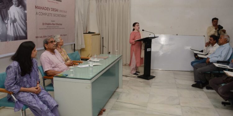 महादेवभाई बहुआयामी व्यक्तीत्व व परिपूर्ण सेक्रेटरी होते- डॉ. प्रभा रविशंकर