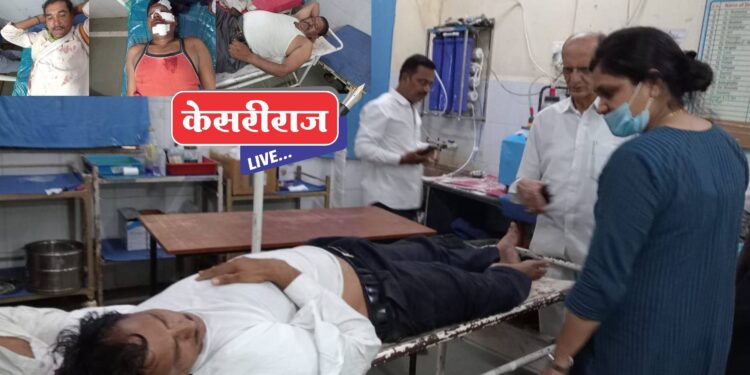 भरधाव डंपरने ओमनीला दिली समोरून धडक : गंभीर चौघांसह पाच जण जखमी