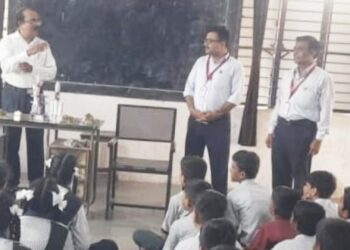 बारी विद्यालयात राष्ट्रीय अंतराळ दिन उत्साहात, विद्यार्थ्यांनी सादर केल्या प्रतिकृती