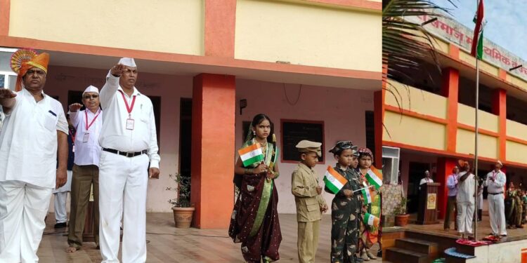 शिरसोली येथे बारी विद्यालयात ७८ वा स्वातंत्र्य दिन साजरा