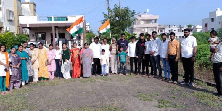 शंकरराव नगर, सुनील नगर परिसरात स्वातंत्र्य दिन उत्साहात साजरा
