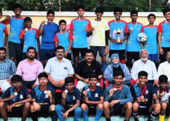 जिल्हास्तरीय फुटबॉल स्पर्धेत मुलांमध्ये अनुभूती विद्यालय विजयी